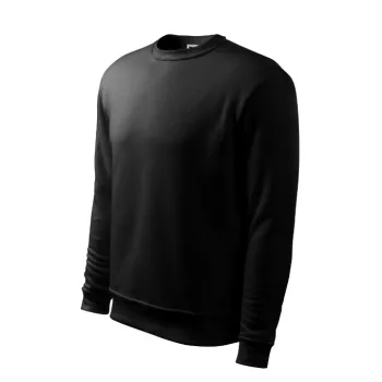   Malfini Essential - Kerek nyakú, bolyhos belsős gyerek pulóver - Fekete - 158 cm/12 éves