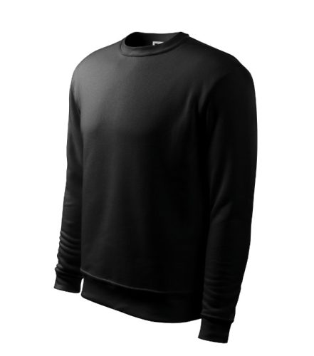 Malfini Essential - Kerek nyakú, bolyhos belsős gyerek pulóver - Fekete - 158 cm/12 éves