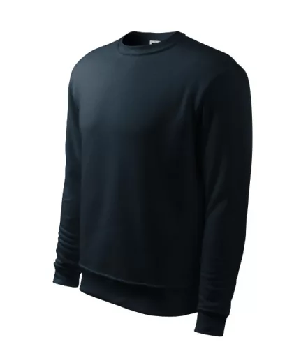 Malfini Essential - Kerek nyakú, bolyhos belsős férfi pulóver - Tengerészkék - 3XL
