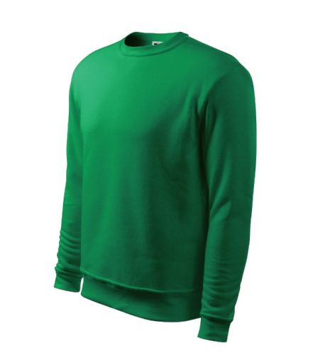 Malfini Essential - Kerek nyakú, bolyhos belsős férfi pulóver - Fűzöld - 2XL