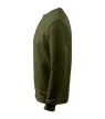 Malfini Essential - Kerek nyakú, bolyhos belsős férfi pulóver - Military - 2XL