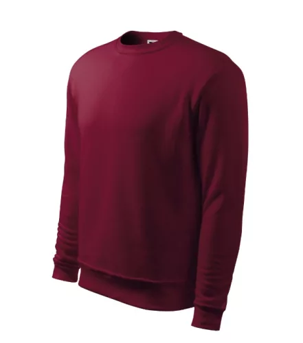 Malfini Essential - Kerek nyakú, bolyhos belsős férfi pulóver - Garnet - 2XL