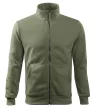 Malfini Adventure - Fémcipzáras, zsebes, bolyhos belsős férfi pulóver - Khaki - 3XL