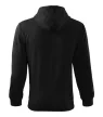 Malfini Trendy Zipper - Műanyag cipzáras, zsebes, bolyhos belsős férfi pulóver - Fekete - XL