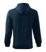 Malfini Trendy Zipper - Műanyag cipzáras, zsebes, bolyhos belsős férfi pulóver - Tengerészkék - 2XL