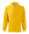 Malfini Trendy Zipper - Műanyag cipzáras, zsebes, bolyhos belsős férfi pulóver - Sárga - 2XL