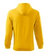 Malfini Trendy Zipper - Műanyag cipzáras, zsebes, bolyhos belsős férfi pulóver - Sárga - 2XL