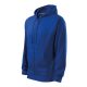 Malfini Trendy Zipper - Műanyag cipzáras, zsebes, bolyhos belsős férfi pulóver - Királykék - 2XL