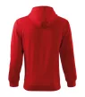 Malfini Trendy Zipper - Műanyag cipzáras, zsebes, bolyhos belsős férfi pulóver - Piros - 2XL