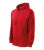 Malfini Trendy Zipper - Műanyag cipzáras, zsebes, bolyhos belsős férfi pulóver - Piros - 3XL