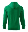 Malfini Trendy Zipper - Műanyag cipzáras, zsebes, bolyhos belsős férfi pulóver - Fűzöld - 2XL