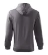 Malfini Trendy Zipper - Műanyag cipzáras, zsebes, bolyhos belsős férfi pulóver - Acélszürke - XL