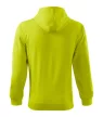 Malfini Trendy Zipper - Műanyag cipzáras, zsebes, bolyhos belsős férfi pulóver - Lime - 2XL