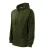 Malfini Trendy Zipper - Műanyag cipzáras, zsebes, bolyhos belsős férfi pulóver - Military - M