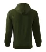 Malfini Trendy Zipper - Műanyag cipzáras, zsebes, bolyhos belsős férfi pulóver - Military - 3XL