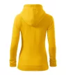 Malfini Trendy Zipper - Műanyag cipzáras, zsebes, bolyhos belsős női pulóver - Sárga - XL
