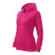 Malfini Trendy Zipper - Műanyag cipzáras, zsebes, bolyhos belsős női pulóver - Bíborszín - 2XL