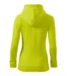 Malfini Trendy Zipper - Műanyag cipzáras, zsebes, bolyhos belsős női pulóver - Lime - XL