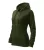 Malfini Trendy Zipper - Műanyag cipzáras, zsebes, bolyhos belsős női pulóver - Military - M