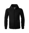 Malfini Trendy Zipper - Műanyag cipzáras, zsebes, bolyhos belsős gyerek pulóver - Fekete - 134 cm/8 éves