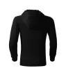 Malfini Trendy Zipper - Műanyag cipzáras, zsebes, bolyhos belsős gyerek pulóver - Fekete - 134 cm/8 éves