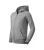 Malfini Trendy Zipper - Műanyag cipzáras, zsebes, bolyhos belsős gyerek pulóver - Sötétszürke melírozott - 146 cm/10 éves