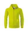 Malfini Trendy Zipper - Műanyag cipzáras, zsebes, bolyhos belsős gyerek pulóver - Lime - 122 cm/6 éves