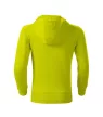 Malfini Trendy Zipper - Műanyag cipzáras, zsebes, bolyhos belsős gyerek pulóver - Lime - 122 cm/6 éves
