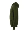 Malfini Trendy Zipper - Műanyag cipzáras, zsebes, bolyhos belsős gyerek pulóver - Military - 134 cm/8 éves