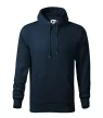 Malfini Cape - Kapucnis, kenguru zsebes, bolyhos belsős férfi pulóver - Tengerészkék - 5XL