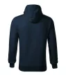 Malfini Cape - Kapucnis, kenguru zsebes, bolyhos belsős férfi pulóver - Tengerészkék - 5XL