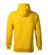Malfini Cape - Kapucnis, kenguru zsebes, bolyhos belsős férfi pulóver - Sárga - 4XL