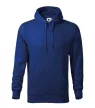 Malfini Cape - Kapucnis, kenguru zsebes, bolyhos belsős férfi pulóver - Királykék - 2XL