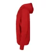 Malfini Cape - Kapucnis, kenguru zsebes, bolyhos belsős férfi pulóver - Piros - 2XL