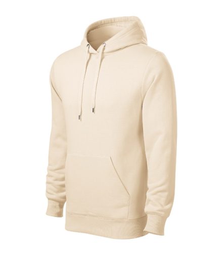 Malfini Cape - Kapucnis, kenguru zsebes, bolyhos belsős férfi pulóver - Mandula - 2XL