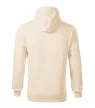 Malfini Cape - Kapucnis, kenguru zsebes, bolyhos belsős férfi pulóver - Mandula - 3XL