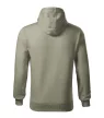 Malfini Cape - Kapucnis, kenguru zsebes, bolyhos belsős férfi pulóver - Világos khaki - 2XL