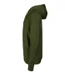 Malfini Cape - Kapucnis, kenguru zsebes, bolyhos belsős férfi pulóver - Military - L