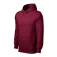 Malfini Cape - Kapucnis, kenguru zsebes, bolyhos belsős férfi pulóver - Garnet - L