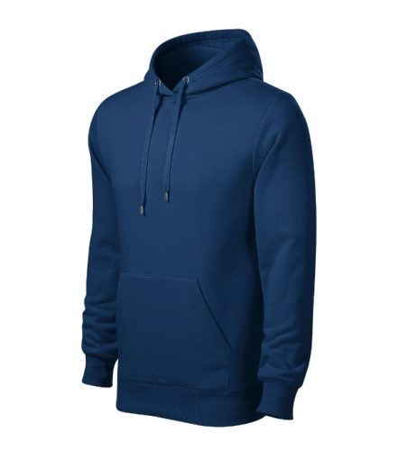 Malfini Cape - Kapucnis, kenguru zsebes, bolyhos belsős férfi pulóver - Éjkék - 3XL
