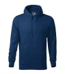 Malfini Cape - Kapucnis, kenguru zsebes, bolyhos belsős férfi pulóver - Éjkék - 3XL
