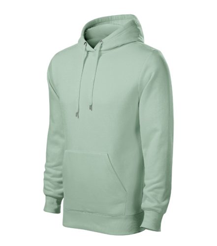 Malfini Cape - Kapucnis, kenguru zsebes, bolyhos belsős férfi pulóver - Zsálya - 2XL