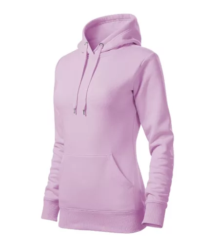 Malfini Cape - Kapucnis, kenguru zsebes, bolyhos belsős női pulóver - Orchidea - M