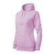 Malfini Cape - Kapucnis, kenguru zsebes, bolyhos belsős női pulóver - Orchidea - 2XL