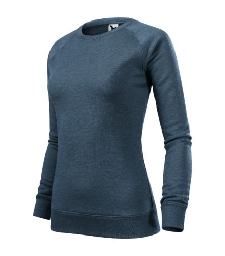 Malfini Merger - Egyenes szabású női pulóver - Sötétdenim melírozott - 2XL