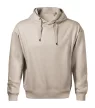 Malfini Moon - Laza szabású, kapucnis, rejtett kenguru zsebes férfi pulóver - Drappos szürke - XL