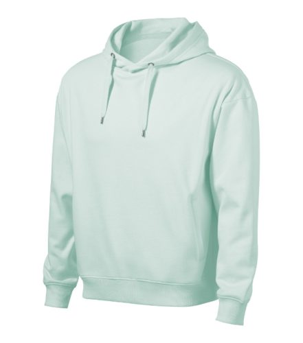 Malfini Moon - Laza szabású, kapucnis, rejtett kenguru zsebes férfi pulóver - Frost - 3XL