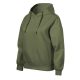 Malfini Moon - Laza szabású, kapucnis, rejtett kenguru zsebes női pulóver - Khaki - XL