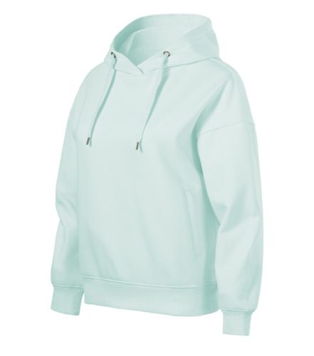 Malfini Moon - Laza szabású, kapucnis, rejtett kenguru zsebes női pulóver - Frost - 2XL
