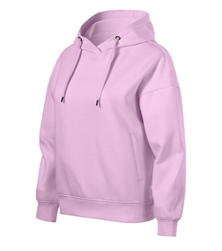 Malfini Moon - Laza szabású, kapucnis, rejtett kenguru zsebes női pulóver - Orchidea - 2XL